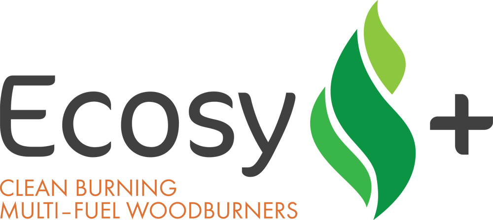 An Ecosy+ wood burning stove