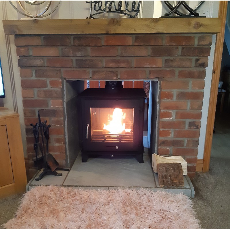 12-14kw Ottawa Clean Burn Contemporary Wood Burning Multi Fuel Stove