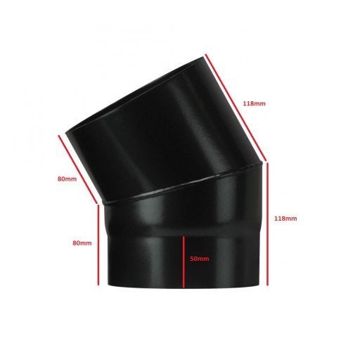 30 degree bend 5" (125mm) flue pipe