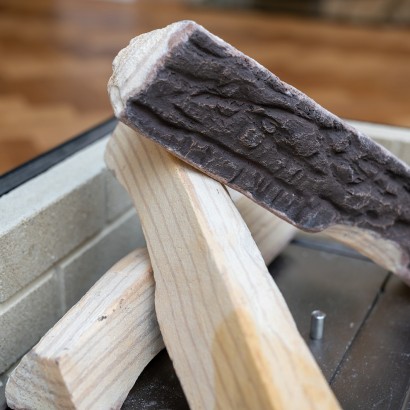Ceramic Log Set For Bioethanol Stoves And Fireplaces 