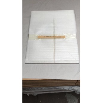 Replacement glass pane for 30kw BOILER multi-fuel stove 480mm x 365mm