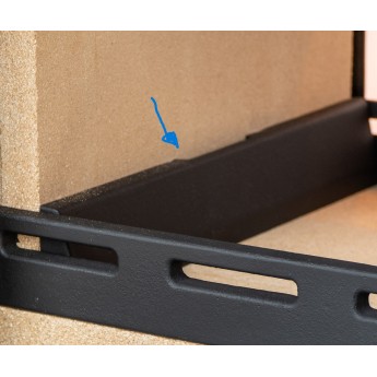 Replacement Side Brick Retaining Bars for Hampton 6.4 double sided woodburning stove.