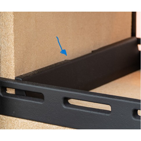 Replacement Side Brick Retaining Bars for Hampton 6.4 double sided woodburning stove.