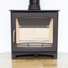 BURNT GREY - Ecosy+ Panoramic Defra Approved 5kw Eco Design Ready - Slimline Woodburning Stove - 5 Year Guarantee BURNT GREY - Ecosy+ Panoramic Defra Approved 5kw Eco Design Ready - Slimline Woodburning Stove - 5 Year Guarantee