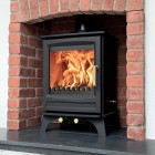 Elk Brass Black - Defra Approved 5kw - Eco Design Approved - Woodburning / Multi-Fuel Stove Elk Brass Black - Defra Approved 5kw - Eco Design Approved - Woodburning / Multi-Fuel Stove