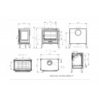 Ecosy+ Mulberry 10 - 10kw to 13.7KW - Eco Design Ready - Woodburning Stove - Cast Iron Ecosy+ Mulberry 10 - 10kw to 13.7KW - Eco Design Ready - Woodburning Stove - Cast Iron