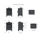 Ecosy+ Rock CD - 5KW - Defra Approved - Eco Design Approved - Woodburning Stove - Cast Iron Ecosy+ Rock CD - 5KW - Defra Approved - Eco Design Approved - Woodburning Stove - Cast Iron