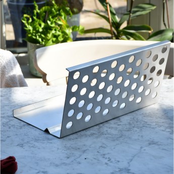 XL Professional Stainless Steel Outdoor Pizza Oven Fire Guard / Holder / Heat Deflector 