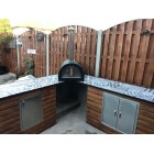 Green Machine (No stand)  Outdoor Stone Base Pizza Oven, Garden Oven, Smoker, BBQ -