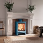 COOL BLUE - Ecosy+ Hampton 5 XL - Defra Approved - Eco Design Approved - 5kw - Woodburning Stove COOL BLUE - Ecosy+ Hampton 5 XL - Defra Approved - Eco Design Approved - 5kw - Woodburning Stove