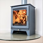 COOL BLUE - Ecosy+ Hampton 5 XL - Defra Approved - Eco Design Approved - 5kw - Woodburning Stove COOL BLUE - Ecosy+ Hampton 5 XL - Defra Approved - Eco Design Approved - 5kw - Woodburning Stove
