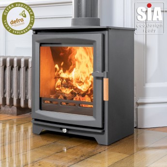 DARK GREY - Ecosy+ Hampton 5 Defra Approved - Eco Design Approved - 5kw DARK GREY - Ecosy+ Hampton 5 Defra Approved - Eco Design Approved - 5kw