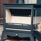 Ecosy+ Panoramic Traditional With Cast Base - Defra Approved - 5kw - Eco Design Ready - Woodburning Stove