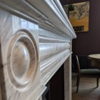 Venice 56" Cararra Marble Fireplace Surround / Mantel 