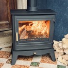 Ecosy+ Panoramic Traditional With Cast Base - Defra Approved - 5kw - Eco Design Ready - Woodburning Stove