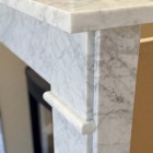 Chester 56" Cararra Marble Fireplace Surround / Mantel Chester 56" Cararra Marble Fireplace Surround / Mantel