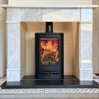 Ecosy Hampton Vista 500 Low Oval  - 5kw - Defra Approved - Woodburning Stove