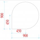 20mm Tear Drop Honed Granite Hearth For Woodburning Stove (900 X 900)