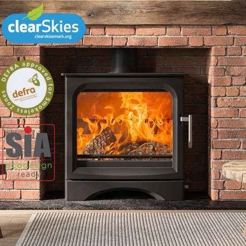 Ecosy+ 5kw Signature Wide Defra Approved 5kw - Eco Design Ready - Woodburning Stove