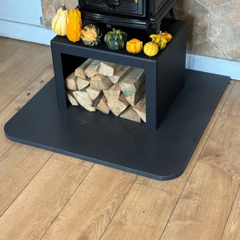 20mm Square  Honed Granite Hearth For Woodburning Stove (840 X 840)