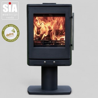 "EX DISPLAY / BRAND NEW " Ecosy+ Lunar 5 Pedestal Stove - Defra Approved 5kw Ecodesign Multi-Fuel Stove