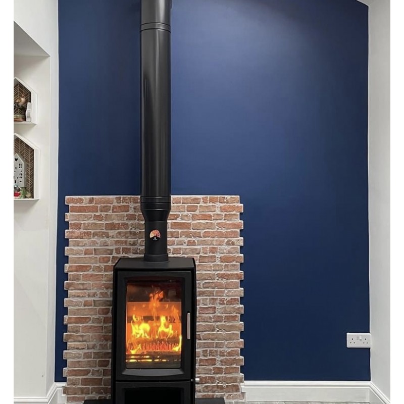 Ottawa Deluxe Wide Tall - Defra-Approved 5kw Ecodesign Wood Burning Stove