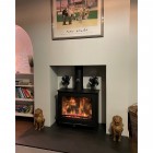 Ecosy+ Panoramic Defra Approved 5kw Eco Design Ready - Woodburning Stove