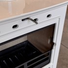 Ivory Enamel - Ecosy+ Rock Compact - Defra Approved - Eco Design Ready - Multi-Fuel Stove - Cast Iron