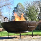 Very Large 1000mm Genuine Kadai Indian Fire Bowl - Sourced Direct From India 