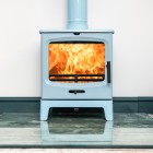 Duck Egg Blue Enamel - Ecosy+ Rock Midi - 5KW - Defra Approved - Eco Design Ready - Multi-fuel Stove - Cast Iron Duck Egg Blue Enamel - Ecosy+ Rock Midi - 5KW - Defra Approved - Eco Design Ready - Multi-fuel Stove - Cast Iron