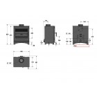 Ecosy+ Newburn 5 Wide - 5kw - Defra Approved - Eco Design Approved - Multi-Fuel Stove Ecosy+ Newburn 5 Wide - 5kw - Defra Approved - Eco Design Approved - Multi-Fuel Stove
