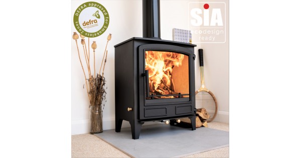 Ecosy+ Newburn 5 Wide Idyllic 5kw Defra Approved Ecodesign Multi-Fuel  Stove - 5 Year Guarantee