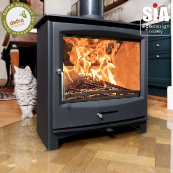 Ecosy+ Panoramic Multi-Fuel 5kw Stove - Defra Approved, Ecodesign