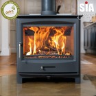" Limited Offer " Ecosy+ Panoramic Multi-Fuel 5kw Stove - Defra Approved, Ecodesign