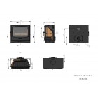 Ecosy+ Panoramic 9 Multi-Fuel - Ecodesign - Slimline Stove (10kw Maximum Output) Ecosy+ Panoramic 9 Multi-Fuel - Ecodesign - Slimline Stove (10kw Maximum Output)