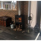 Ecosy+ Panoramic - Defra Approved 5kw - Eco Design Ready - Slimline Woodburning Stove - With Stand Ecosy+ Panoramic - Defra Approved 5kw - Eco Design Ready - Slimline Woodburning Stove - With Stand