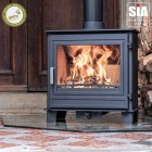 Ecosy+ Panoramic Traditional - (Wood Burning) Defra Approved, 5kw , Eco Design Ready  - 5 Year Guarantee 