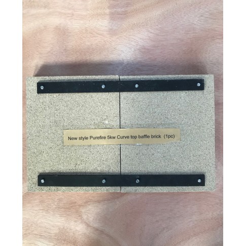 Replacement Baffle Brick - Purefire 5kw CURVE/Ottawa 5kw stove ( Old Version )