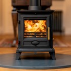 Ecosy+ Rock Compact - Defra Approved - Eco Design Ready - Multi-Fuel Stove - Cast Iron