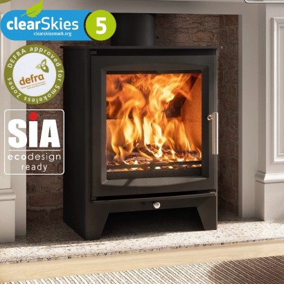 Ecosy+ Hampton 5 XL - Defra Approved - Eco Design Approved - 5kw - Woodburning Stove
