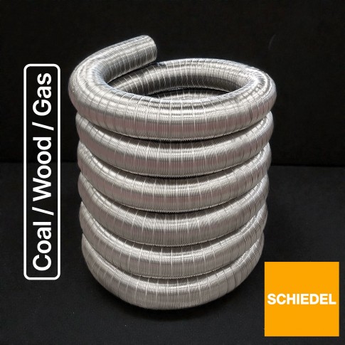 6" Schiedel Tecnoflex 316 Grade Build Your Own Flexible Liner Kit,  (£26.95 Per Meter)  LIFETIME GUARANTEE - For Wood / Smokeless Coal / Gas
