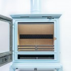 Blue Enamel - Ecosy+ Rock Landscape 5kw - Defra Approved - Eco Design Approved - Multi-Fuel Stove - Cast Iron Blue Enamel - Ecosy+ Rock Landscape 5kw - Defra Approved - Eco Design Approved - Multi-Fuel Stove - Cast Iron