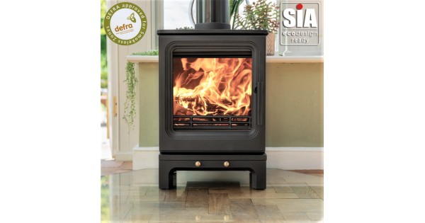 Rock CD Cast Iron Stove - 5KW - Defra Approved - Eco Design Ready -  Woodburning Stove