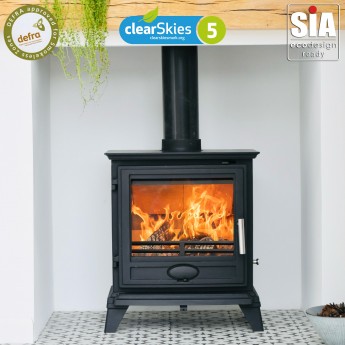 Ottawa Deluxe Wide Tall - Defra-Approved 5kw Ecodesign Wood Burning Stove