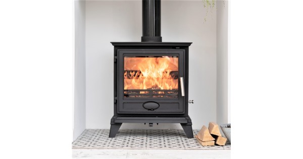Ecosy+ Rock Landscape 5kw - Defra Approved - Eco Design Ready - Multi-Fuel  Stove - Cast Iron