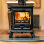 Black Enamel - Ecosy+ Rock Compact - Defra Approved - Eco Design Ready - Multi-Fuel Stove - Cast Iron Black Enamel - Ecosy+ Rock Compact - Defra Approved - Eco Design Ready - Multi-Fuel Stove - Cast Iron