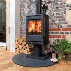 "EX DISPLAY / BRAND NEW " Ecosy+ Lunar 5 Pedestal Stove - Defra Approved 5kw Ecodesign Multi-Fuel Stove