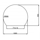 20mm Truncated Honed Granite Hearth For Woodburning Stove (1000 X 850)