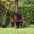 Ecosy+ V2 - Corten Steel Outdoor Woodburning Stove Ecosy+ V2 - Corten Steel Outdoor Woodburning Stove