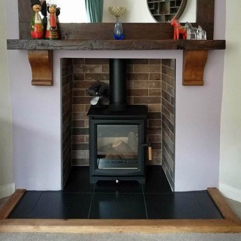 Hampton 5kw Ecodesign Wood Burning Stove warm fireplace